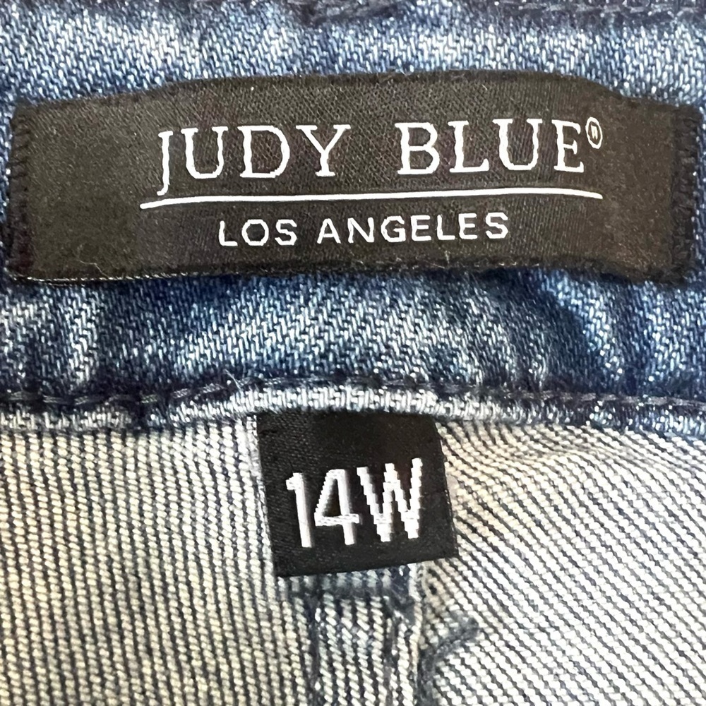 Judy Blue High Rise Relaxed Fit Mid Rise Stretch Denim Casual Jeans Womens 14W - Picture 10 of 10